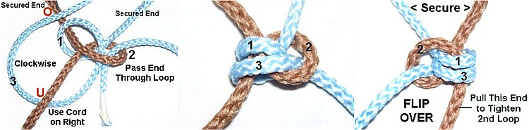 How to tie a Snake Knot step3
